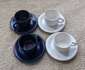 lot 303 image: Set of Four Coffee Cups & Saucers