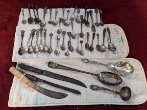 lot 205 image: Vintage & Antique Silver Plate, Sterling and Stainless Silverware