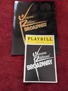 lot 209 image: 1990 Jerome Robbins Broadway Playbill, Program & Ticket Stub