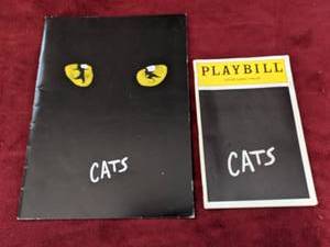 lot 211 image: Vintage CATS Playbill, Program and Ticket Stub
