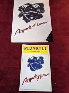lot 212 image: Aspects of Love Playbill, Program and Ticket Stub