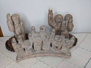 lot 593 image: Three Stone Figural Statues