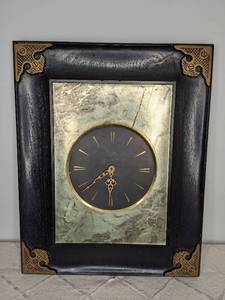 lot 604 image: Vintage Wall Mount Clock with Aged Look