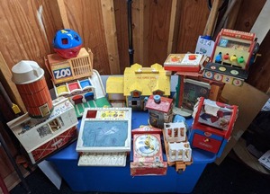 lot 8 image: Large Lot of Vintage Fisher Price & Playskool Toys