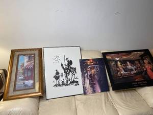 lot 539 image: Four Pieces of Wall Art