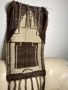 lot 543 image: Vintage Handmade Wool Wall Hanging