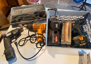 lot 365 image: Lot of Drills, Heat Gun, Etc.