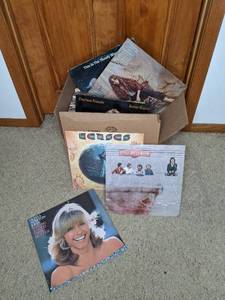 lot 613 image: Box of Vintage Vinyl Record Albums