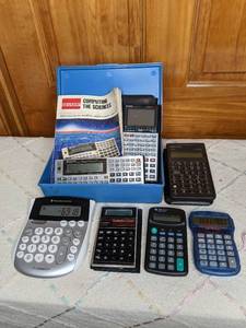 lot 619 image: Seven Vintage Calculators, Some Scientific