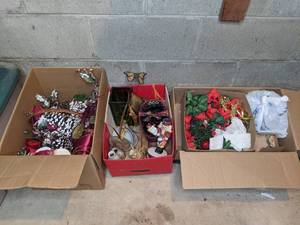 lot 648 image: Three Boxes of Christmas Decorations