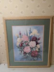 lot 165 image: Glynda Turley Framed Limited Edition Print w COA Pretty Pickings II