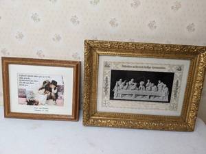 lot 176 image: Framed Late 1800s German Holy Communion Document