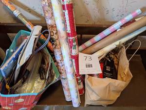 lot 73 image: Wrapping Paper & Gift Bags