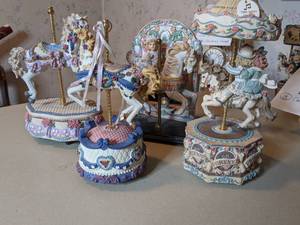 lot 77 image: Four Musical Carousels