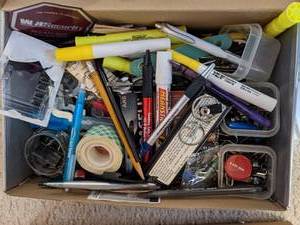 lot 78 image: Miscellaneous Office Supplies & Sorting Bins
