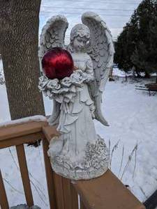 lot 447 image: 24 Ceramic Angel Garden Statue
