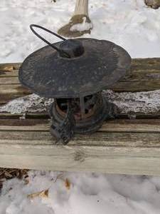 lot 456 image: Vintage Metal Candle Lantern