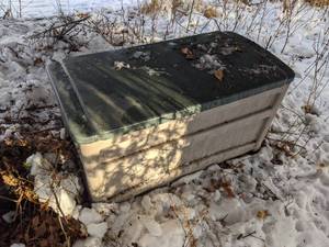 lot 457 image: Heavy Duty Plastic Outdoor Storage Chest