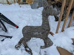 lot 470 image: Wicker Animal Sculpture