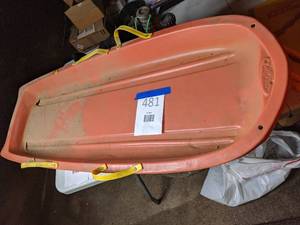 lot 481 image: Plastic Red Sled