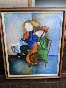 lot 718 image: Signed Painting - E. Greeling