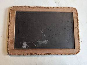 lot 390 image: Vintage Two Sided School Blackboard