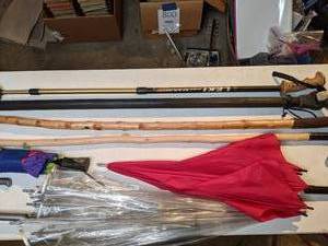 lot 817 image: Walking Sticks & Umbrella