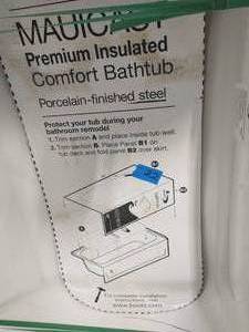 Bootz porcelian finshed steel bathtub