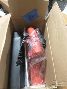 Sunjoe 155 MPH 200 CFM 6 Amp Electric Handheld Leaf Blower, Red