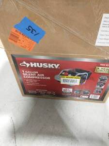 Husky 1 gal portable- powered silent air compressor