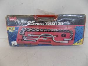 12 Drive Socket Set 25 Piece SAE Size