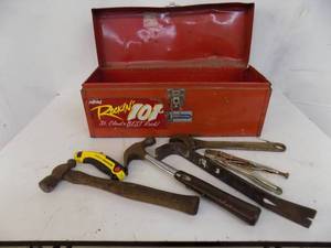 Metal Tool Box & Tools