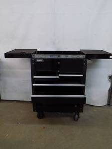 Homak 35 4 Drawer - Slide Top Service Cart Black