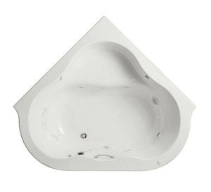 AMERICAN STANDARD EverClean 77 in. Acrylic Corner Drop-in Whirlpool Bathtub in White