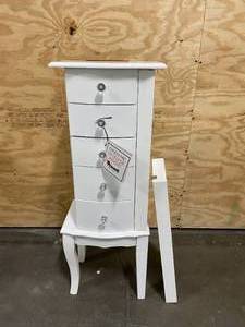 POWELL COMPANY White Jewelry Armoire