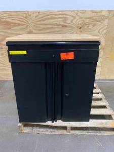 HUSKY Heavy Duty Welded 28 in. W x 33 in. H x 21.5 in. D 20-Gauge Free Standing 1-Drawer 2-Door Steel Garage Base Cabinet