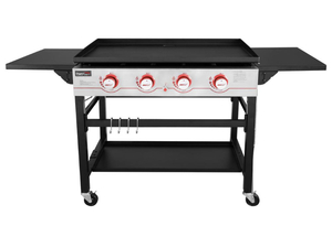 ROYAL GOURMET 4-Burner  Propane Gas Grill in Black with Griddle Top