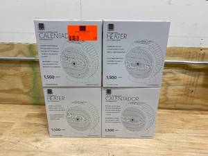 WARMWAVE Lot of 4-  1500-Watt Fan Compact Personal Electric Space Heaters