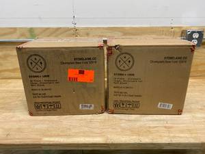 STONE LAIN Lot of 2-  16-Piece Modern Black Matte Stoneware Dinnerware Set (Total of 32 Pieces)