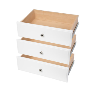 HOME DEPOT 24 W. x 8 H. x 14 D. White Drawer 3-Pack