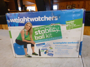 lot 67 image: Weight Watchers Stability Ball Kit