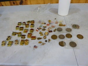 lot 90 image: Lot of Commemorative Pins and Medallions