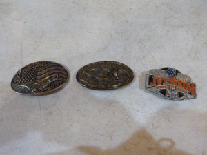 lot 91 image: 3 Belt Buckles