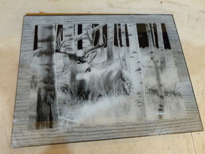 lot 106 image: Mule Deer Reversed Etching