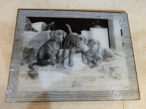 lot 114 image: Labrador Puppies with Duck Decoy
