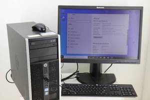 lot 10 image: HP 6200 Compaq PRO & Lenovo Thinkvision 22.5 HD Monitor