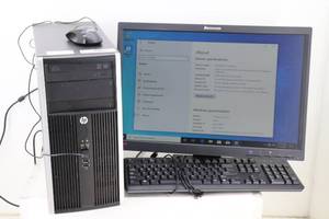 lot 11 image: HP6305 Compaq PRO & Lenovo Thinkvision 22.5 HD Monitor