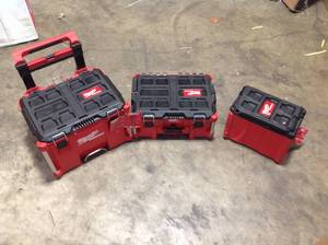 MILWAUKEE PACKOUT ROLLING TOOL BOXES SEE PICS DIFFERENT SIZESMODELS