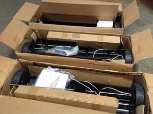 3 BRINLY-HARDY 42 in. 6-Brush High-Speed Tow-Behind Lawn Sweepers OPEN BOX COMPLETE SEE PICS