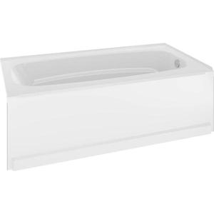 2 BOOTZ Maui 60 in. Right Drain Rectangular Alcove Soaking Bathtub in White SEE PICS